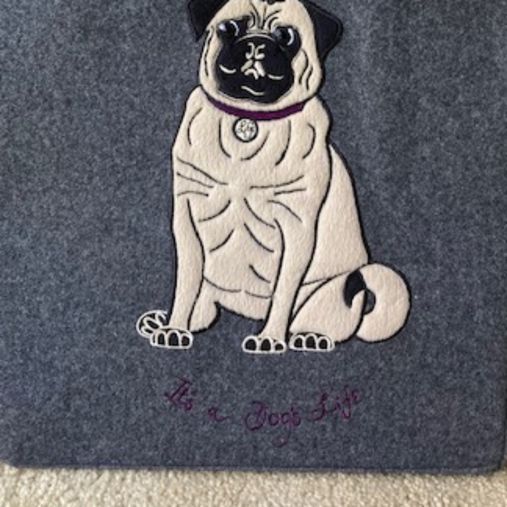 Lulu Guinness London "It's a Dogs Life"' Pug Tote Bag - Picture 16 of 16